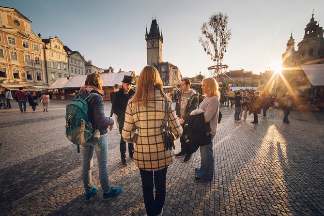 Alchemy and Mysteries of Prague Castle Walking Tour - Crossing Mánes Bridge toward the castle hill
