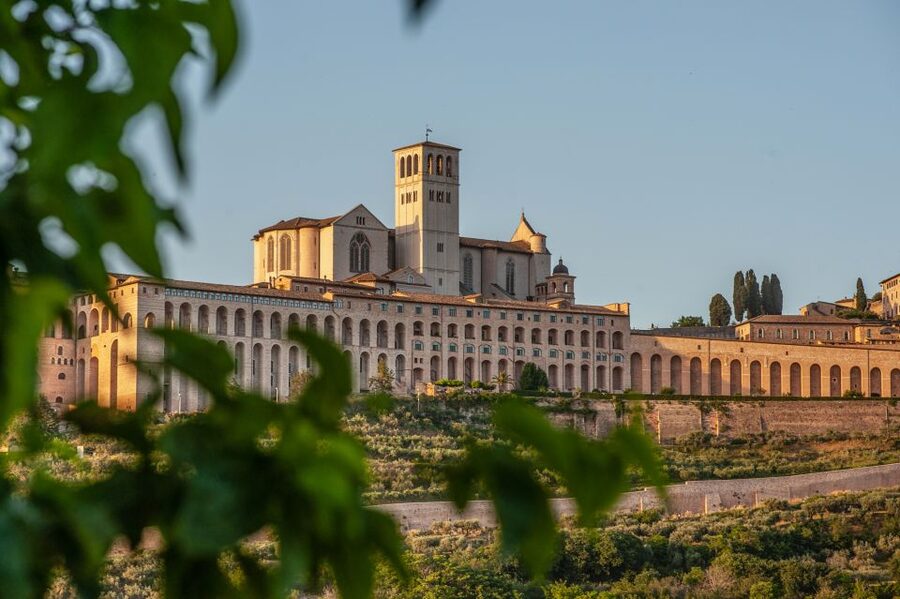 Assisi: Walking Tour with St. Francis Basilica Visit - The Roman amphitheater and the view of Rocca Maggiore
