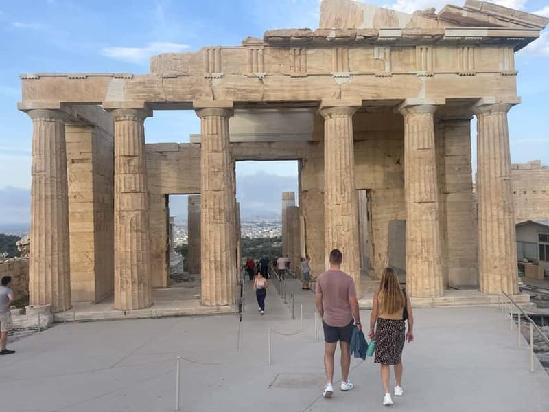 Athens: Acropolis and Parthenon Guided Walking Tour - The Odeon of Herodes Atticus and the south slope views