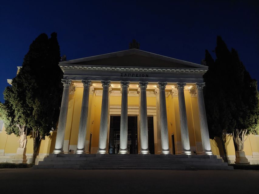Athens: City Highlights Nighttime Walking Tour in Spanish - The Panathenaic Stadium after dark