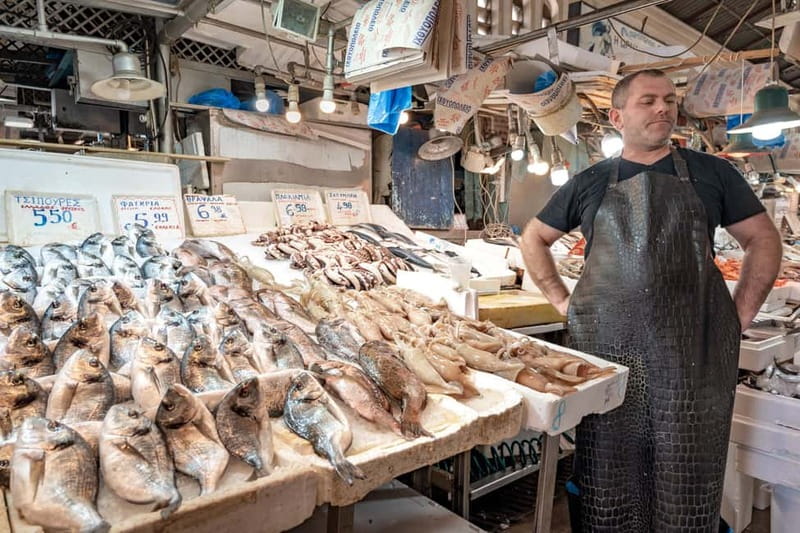 Athens: Guided Greek Food Walking Tour with Tastings - Evripidou Street and the flavors of the Greek pantry