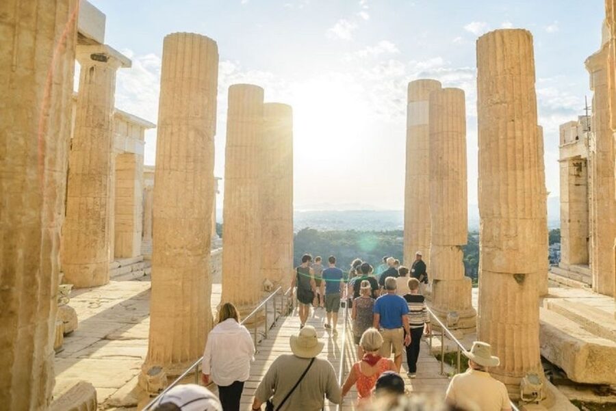 Athens: The Acropolis Walking Group Tour with a French Guide - The Healing Temple of Asclepius and Odeon of Herodes Atticus