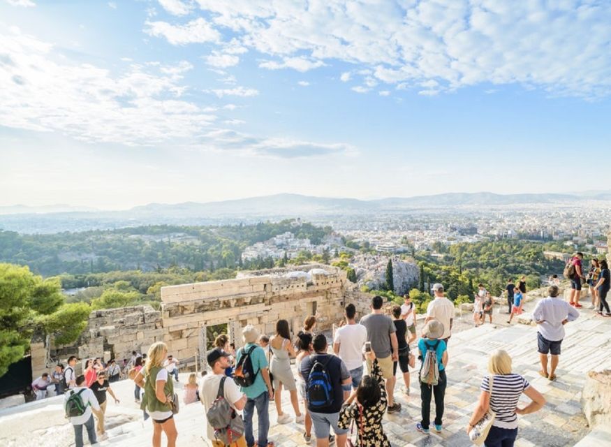 Athens: The Acropolis Walking Group Tour with a French Guide - The Propylaeum and Temple of Athena Nike