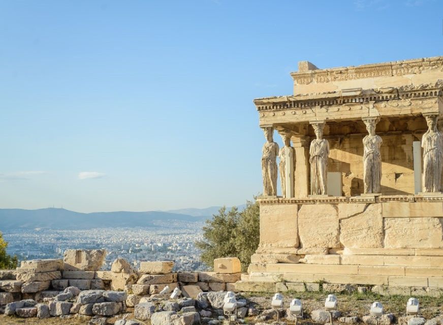 Athens: The Acropolis Walking Group Tour with a French Guide - Climbing into the Theater of Dionysus