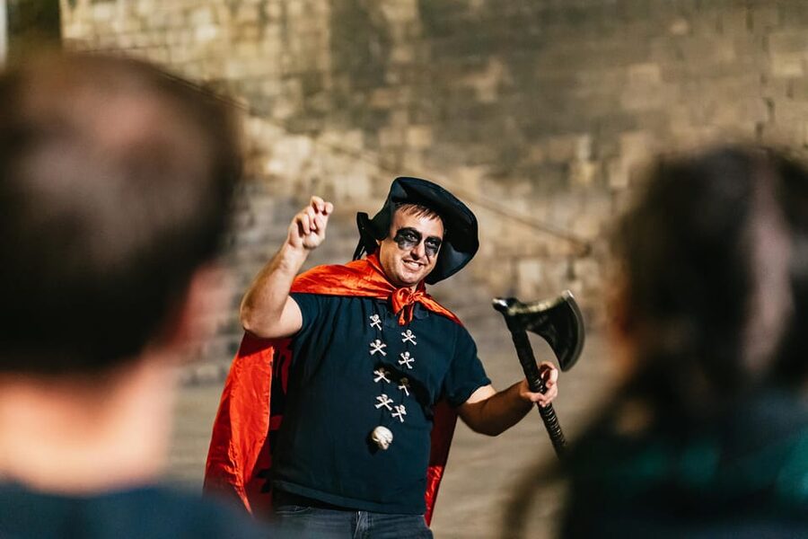 Barcelona: Gothic Quarter Ghosts and Legends Walking Tour - Narrow lanes and old façades set the mood