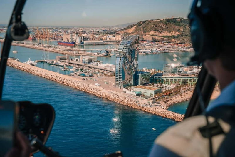 Barcelona: Helicopter Flight, Boat Ride, and Walking Tour - What the six-minute helicopter flight delivers