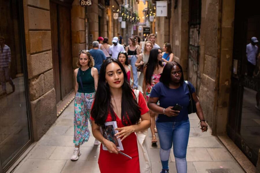 Barcelona Walk Like a Local: El Born & Gothic 15+ Sights - Entering the Gothic Quarter through Roman and medieval Barcelona