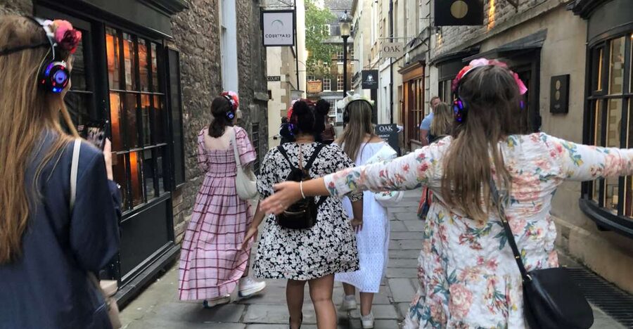 Bath: Bridgerton Filming Locations Walking Tour with Music - Abbey Green and the Modiste Dress Shop