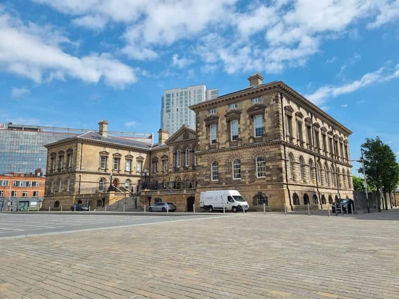 Belfast Walking Tour with a Local – History & Craic - Albert Memorial Clock and the waterfront edge