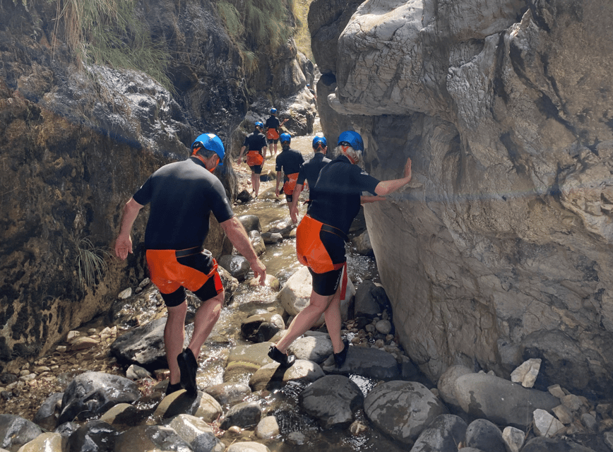 Benahavís: Guided Canyoning Adventure (Benahavís River Walk) - Getting fitted with wetsuits, boots, and safety gear