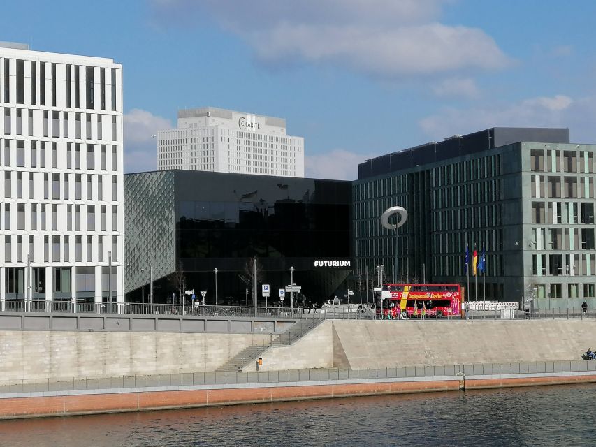 Berlin City walk Government District and Places of Democracy - Parliament buildings along the Spree