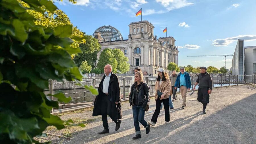 Berlin City walk Government District and Places of Democracy - Starting at Futurium beside the Spree