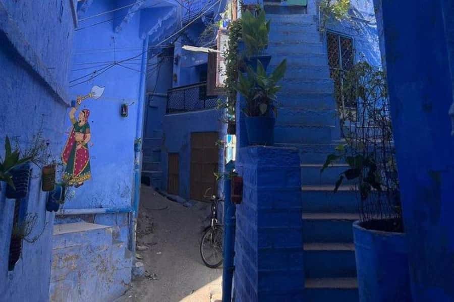 Blue City Heritage Walking Tour With Pick Up & Drop Off - Walking the narrow blue lanes