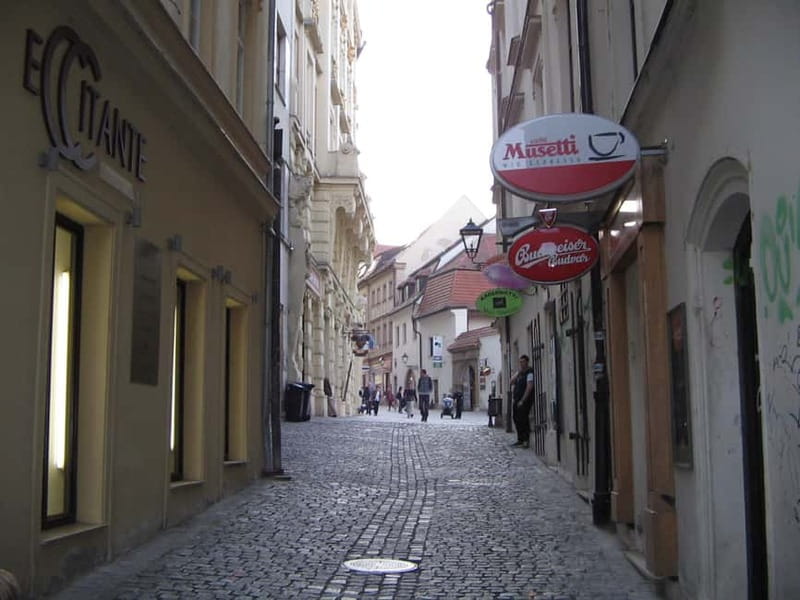 Brno: Historic Downtown Walking Tour - New Town Hall, House of the Noblemen of Leipa, and St. James