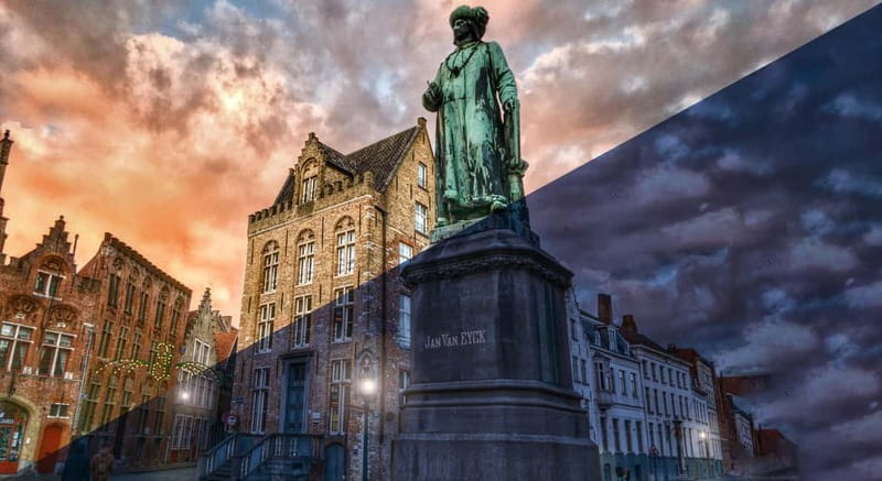 Bruges: Nightly Tales and Untold History Walking Tour - Jan Van Eyck Square and the final story