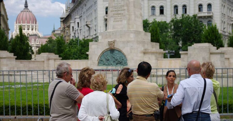 Budapest: City Center Walking Tour - Marcius 15 Square and the medieval starting point