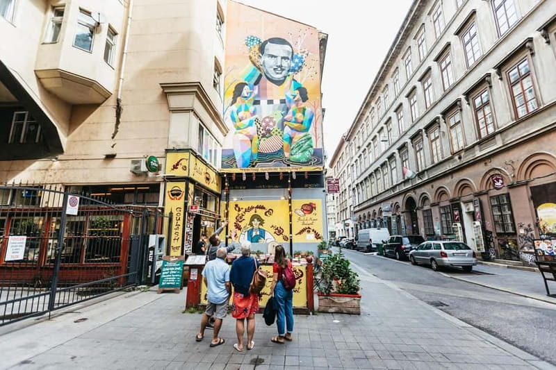 Budapest: Street Art and Underground Movements Walking Tour - Starting among stickers at Telep-Art Galéria