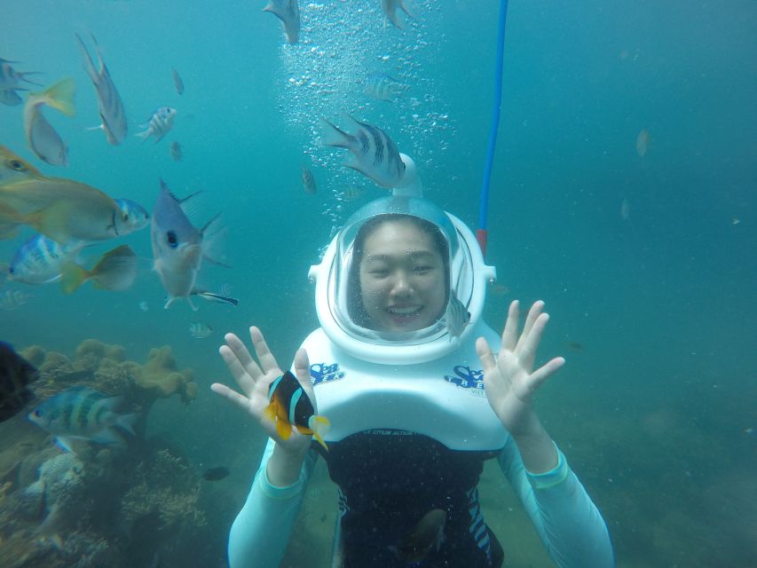 Cham Island: Underwater Walking & Snorkeling Tour - How the 15-minute underwater walk works