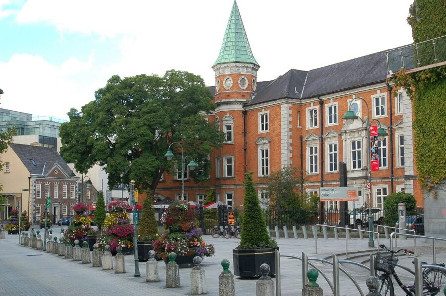 Cork: Guided Historical Walking Tour - Cork Opera House and the view toward Shandon