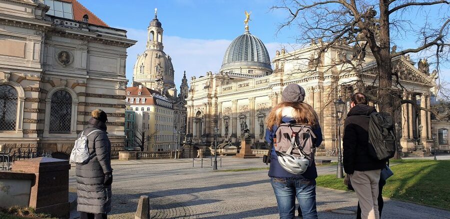 Dresden: Guided City Walk and Panometer Entrance Ticket - Semper Opera and the Baroque court