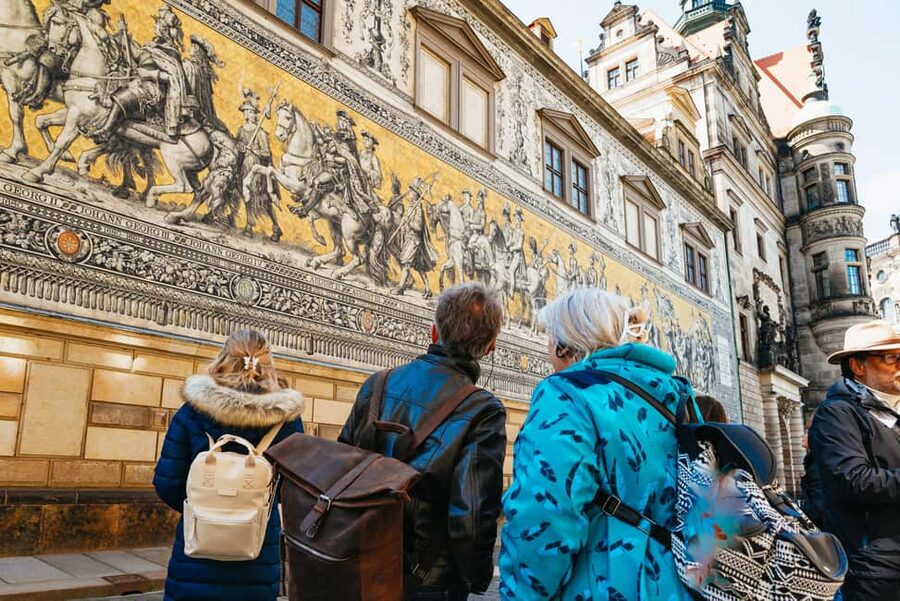 Dresden: Guided City Walk - Reading the Fürstenzug tile by tile