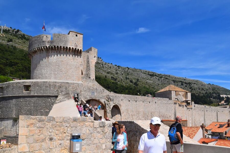 Dubrovnik: City Walls Early Morning or Sunset Walking Tour - Minceta Tower is the visual high point