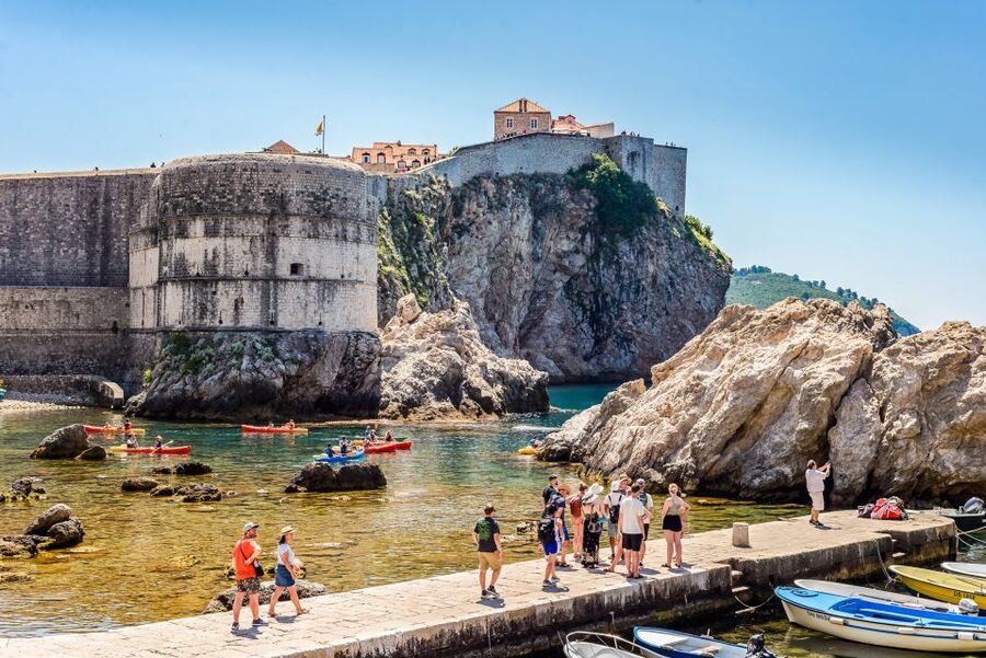 Dubrovnik: The Original Game of Thrones Tour & Lokrum Option - Stradun, Orlando’s Column, and the Old Town streets