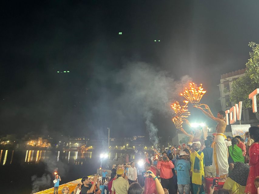 Evening Walking Tour with Fire Rituals-The Pushkar Route - MahaAarti at Brahma Ghat