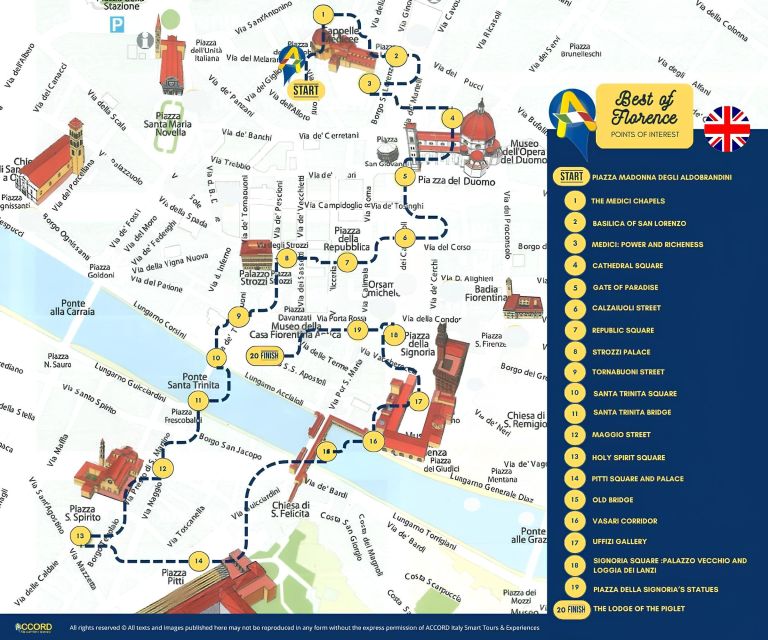 Florence: 2.5 hour Audio Guided Walking Tour led by Host - Palazzo Strozzi, Via Tornabuoni, and Santa Trinita