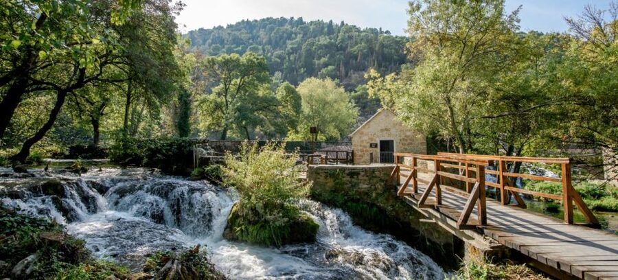 From Split: Krka Waterfalls Cruise & Trogir Walking Tour - Krka National Park and the walk to Skradinski Buk