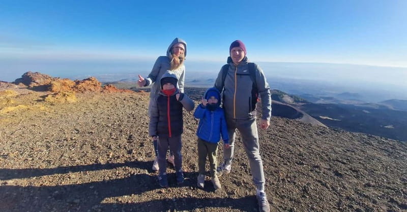From Taormina: Etna Walking Tour and Wine Tasting in Winery - Walking across lava flows and extinct craters