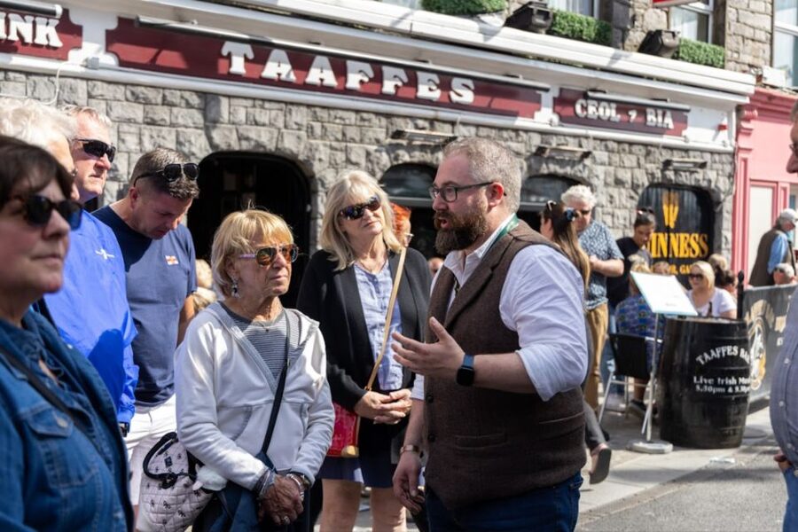 Galway: Food and Culture Walking Tour with Tastings - Medieval walls, old landmarks, and lively streets