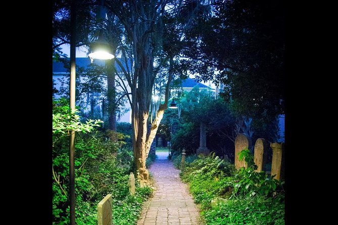 Ghosts of Charleston Night-Time Walking Tour with Unitarian Church Graveyard - Charleston after dark: old streets, harbor views, and haunted places