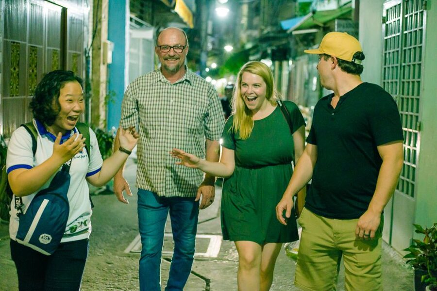 Ho Chi Minh City: Private Street Food Evening Walking Tour - Starting with Vietnamese rice pancakes