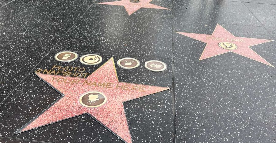 Hollywood: Make Your Own Star Walk of Fame Photo Experience - Your Hollywood star begins at Andre’s Pizza