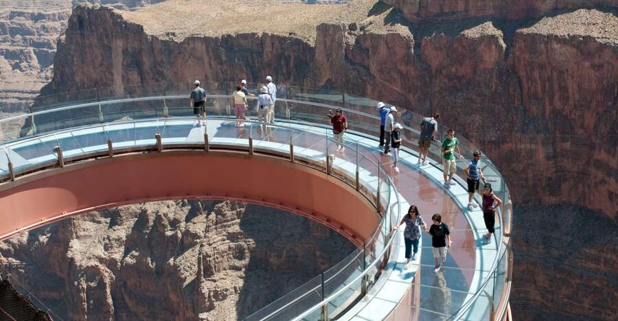 Las Vegas: Grand Canyon West Bus Tour with Guided Walk - The wide views at Guano Point