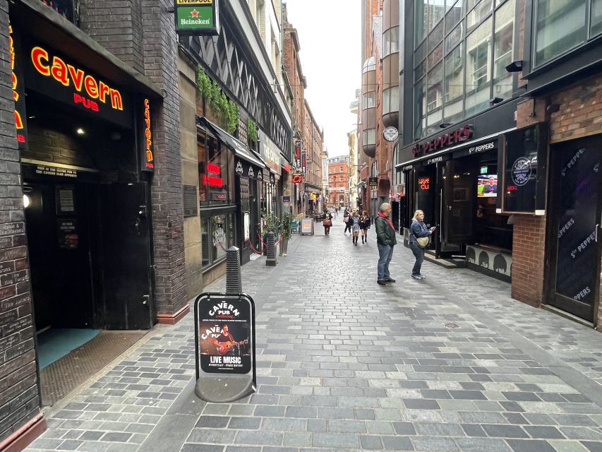 Liverpool: Beatles Highlights Walking Tour - The Pier Head statues and a proper Liverpool photo
