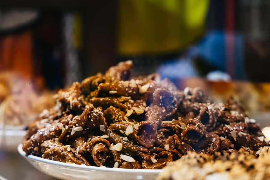 Marrakech: Authentic Moroccan Food Walking Tour & Dinner - Route two: stuffed pancakes, cactus fruit, and open-air barbecue