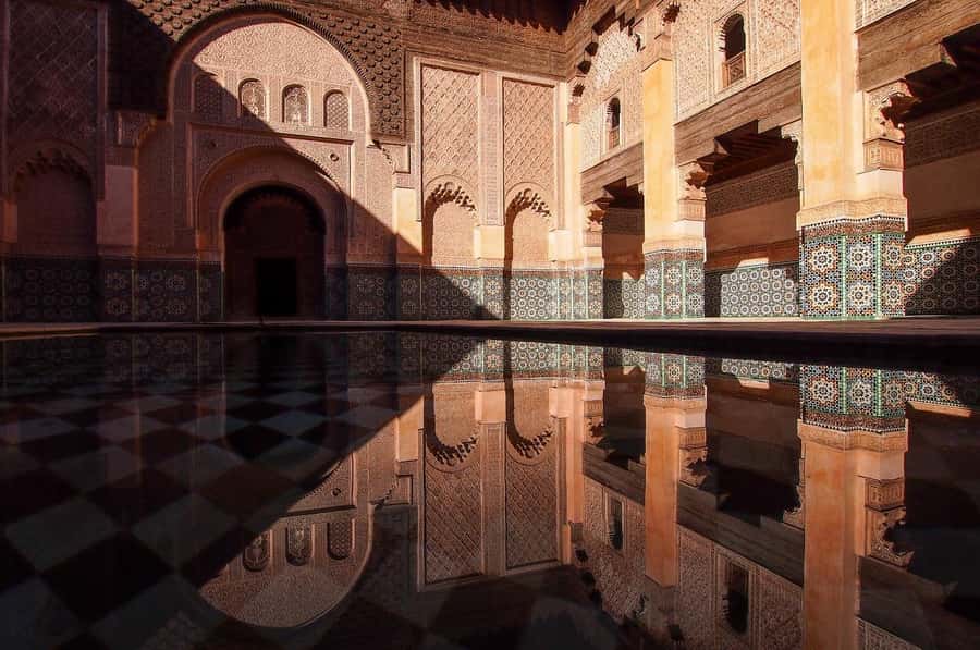 Marrakech: Ben Youssef, Secret Garden, & Souks Walking Tour - Ben Youssef Madrasa: the architectural highlight