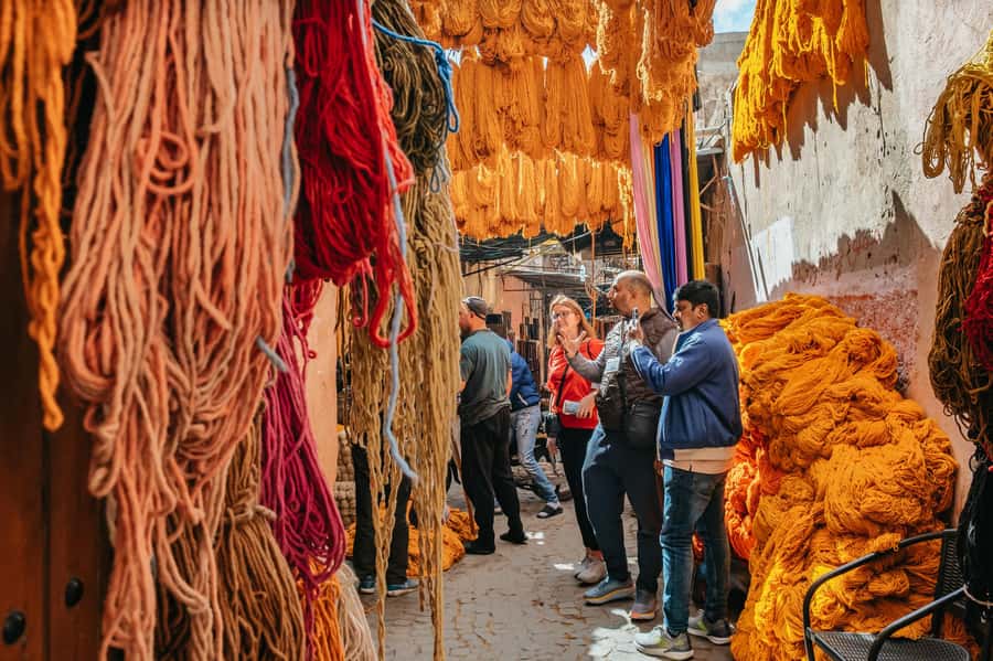 Marrakech: Colorful Medina Souks Guided Walking Tour - Meeting artisans and shopkeepers