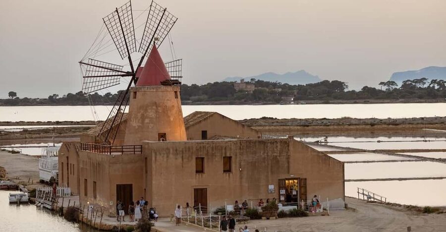 Marsala: Guided Salt Pans Walk Tour with Windmill Visit - Walking the pools and reading the colors