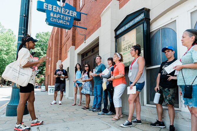 Martin Luther King Jr. History Walking Tour - Ebenezer Baptist Church from the sidewalk