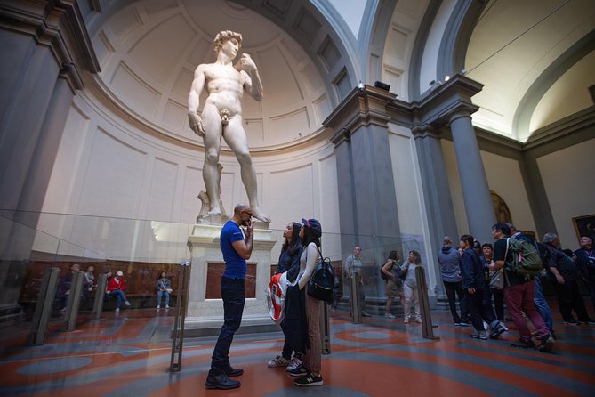 Michelangelo’s David, Accademia & Uffizi Small Group Tour - Meeting David inside the Accademia
