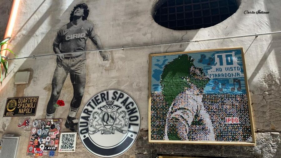 Naples: Diego Maradona Guided City Walking Tour - Piazza Maradona and the famous mural
