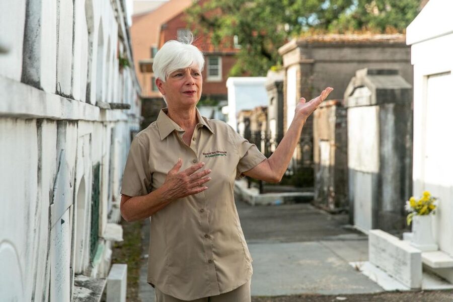 New Orleans: Walking Tour Inside St. Louis Cemetery No. 1 - The pyramid tomb linked to Nicolas Cage