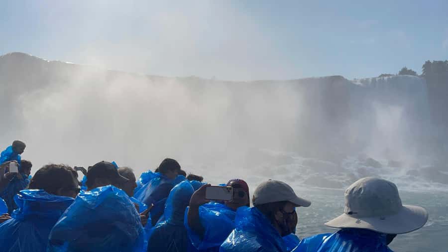 Niagara Falls, NY: Maid of the Mist Boat and Walking Tour - American Falls brings the walk back to the water
