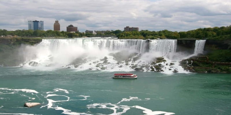Niagara Falls: Walking Tour, Journey Behind Falls, & Cruise - Going behind the water at Journey Behind the Falls