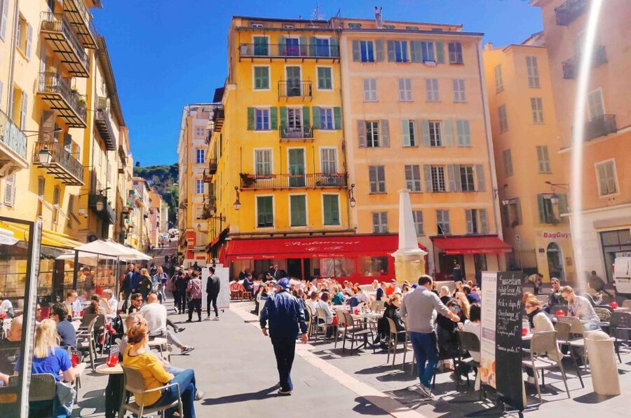 Nice Old Town and Castle Hill: Guided Cultural Walking Tour - Cours Saleya and the market pause