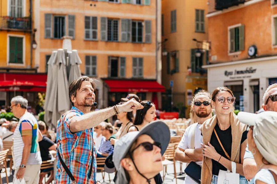 Nice: Old Town & Castle Hill Informative Guided Walking Tour - Cours Saleya and the flower market