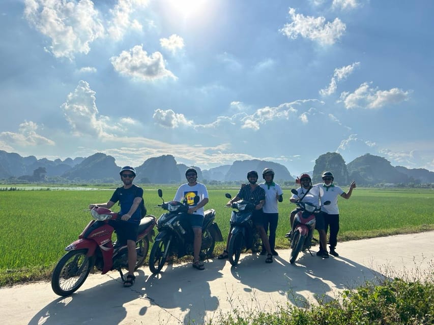 Ninh Binh Sunset Tour And Visit Hoa Lu Walking Town At Night - Riding through rice fields and village roads